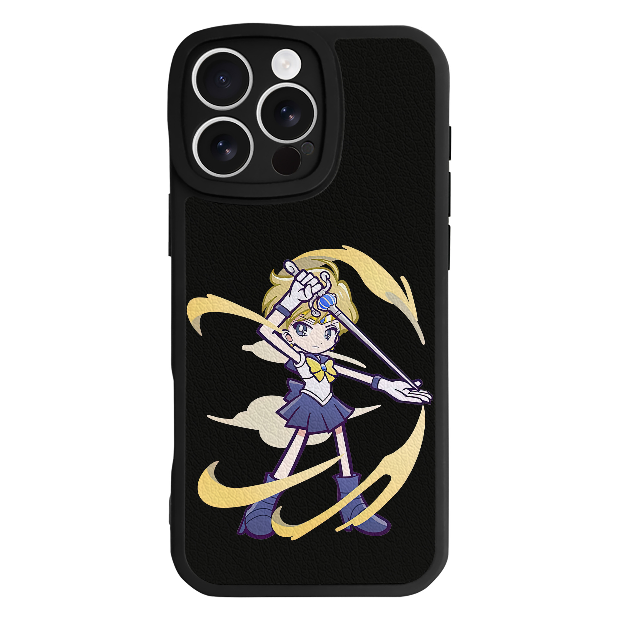 （画像用） 美少女戦士セーラームーン 天王はるか Sailor Moon Tenoh Haruka 【iPhone 16シリーズ対応】シリコンスマホケース（レザー調） 材質：シリコン